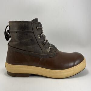 Xtratuf Legacy Lace Boots Mens Size 10 Leather Upper Waterproof Rubber Lower